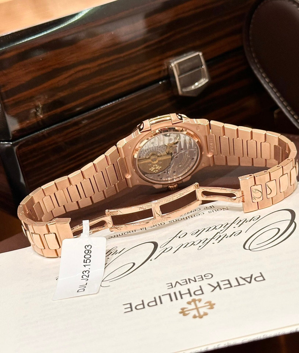 Patek Philippe Nautilus 5724 Watch Gold Wrapped Diamond Moissanite 40mm