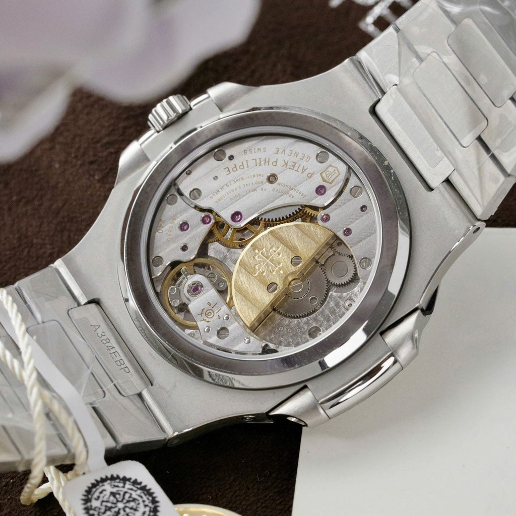 Patek Philippe Nautilus 5724G Dial Watch Diamonds Moissanite Baguette 40mm