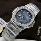 Patek Philippe Nautilus 5724G Dial Watch Diamonds Moissanite Baguette 40mm