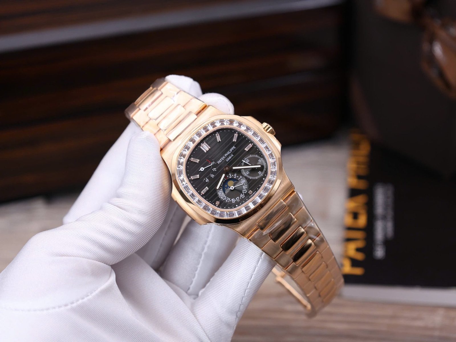Patek Philippe Nautilus 5724R Watch Gold Wrapped 40mm