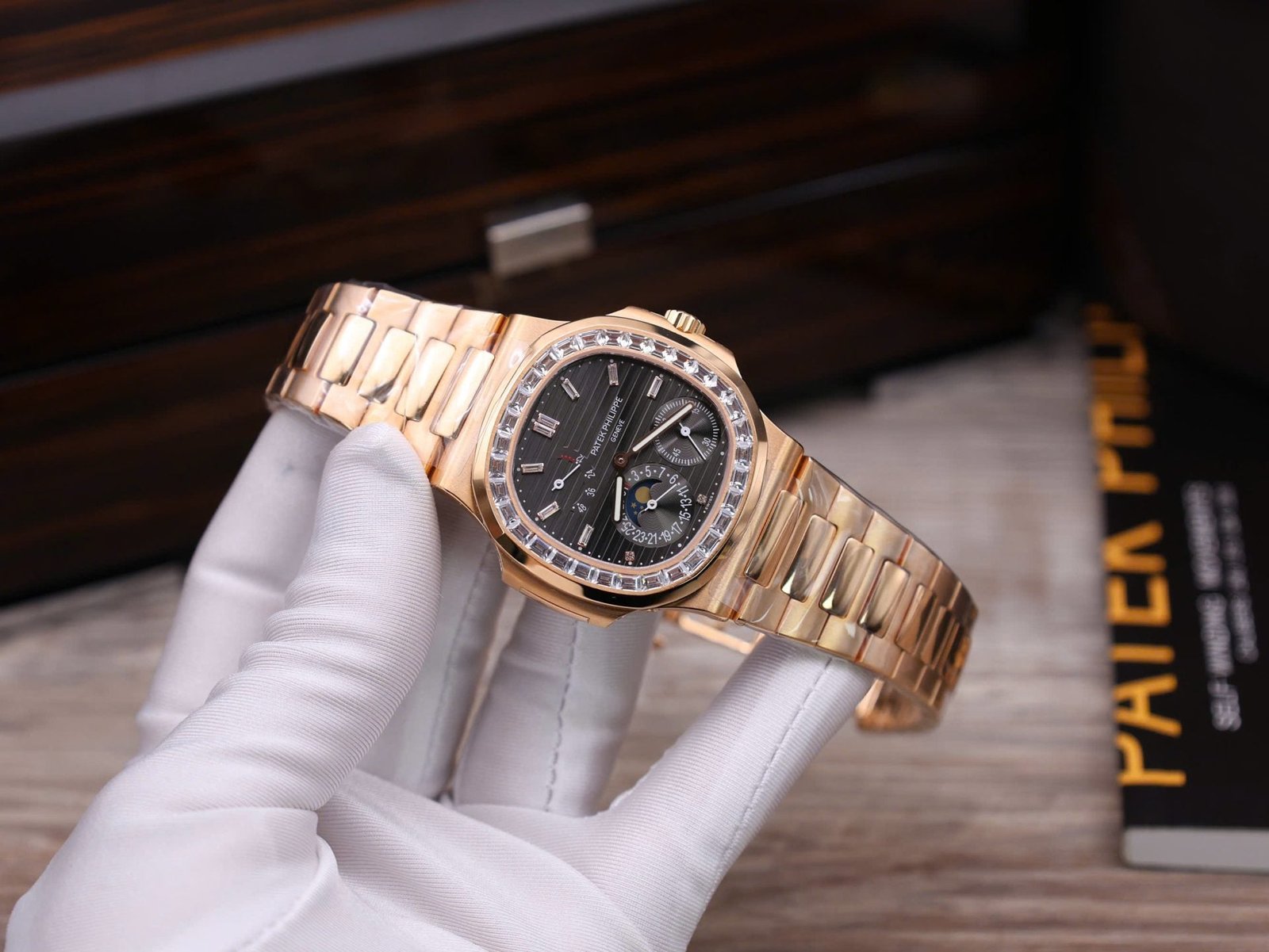 Patek Philippe Nautilus 5724R Watch Gold Wrapped 40mm