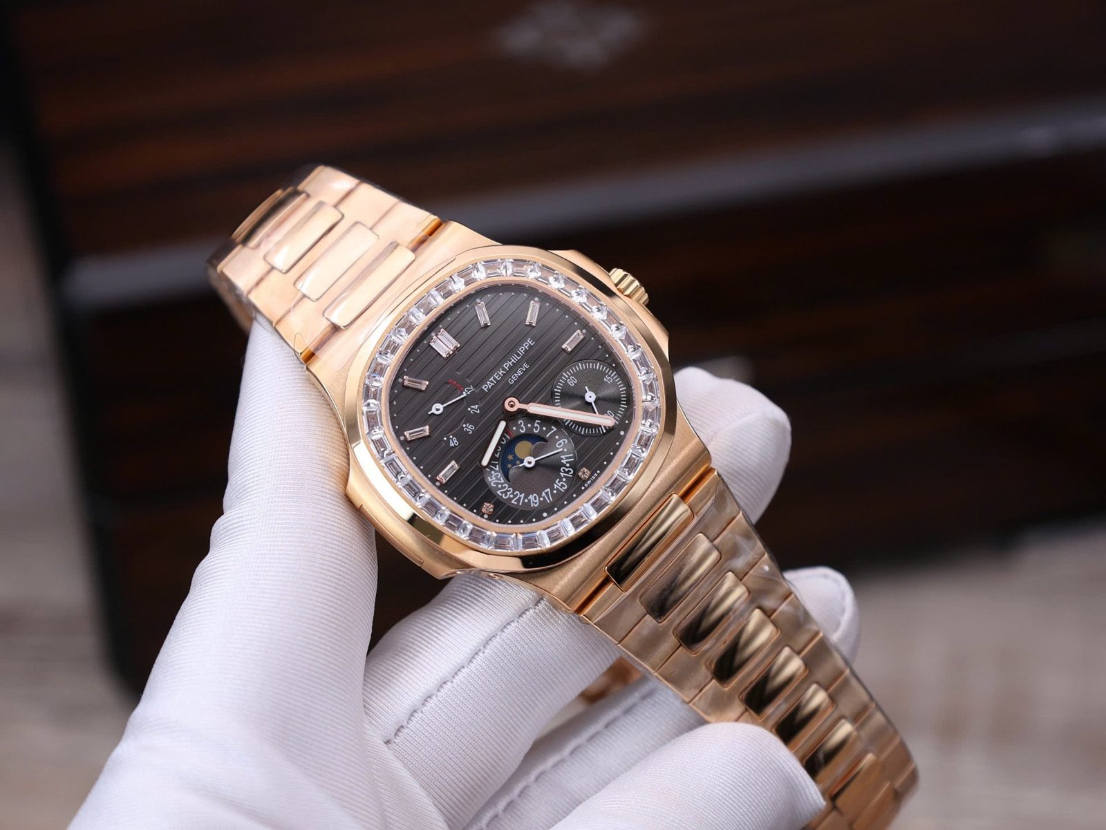 Patek Philippe Nautilus 5724R Watch Gold Wrapped 40mm