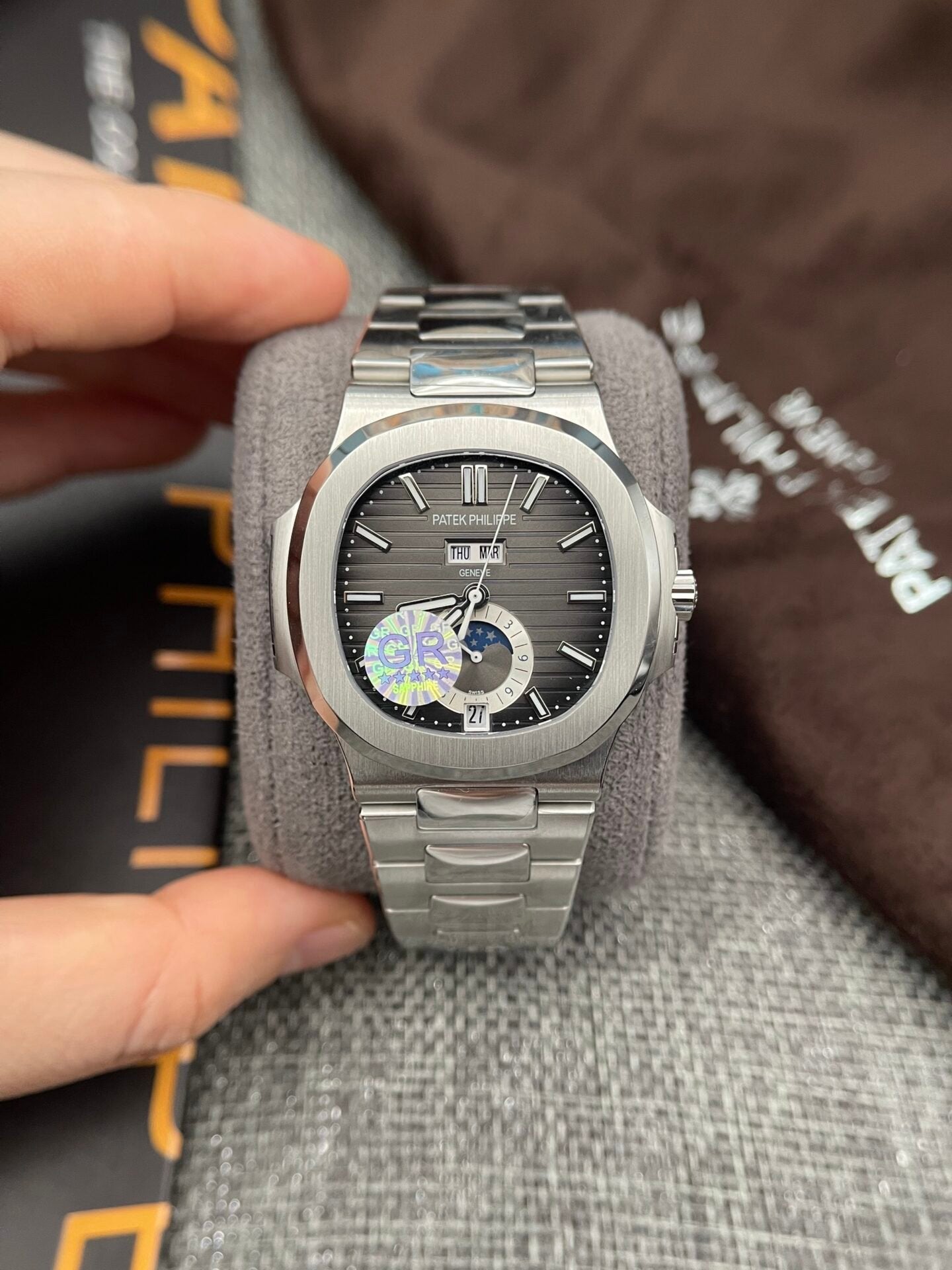 Patek Philippe Nautilus 5726 Watch Gray Dial 40.5mm