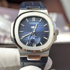 Patek Philippe Watch Nautilus 5726G Blue Leather Strap 40.5mm