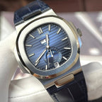 Patek Philippe Watch Nautilus 5726G Blue Leather Strap 40.5mm
