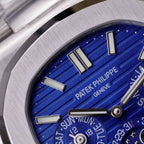 Patek Philippe Nautilus 5740 Watch Men Blue Dial Metal Wire 40mm