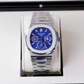Patek Philippe Nautilus 5740 Watch Men Blue Dial Metal Wire 40mm