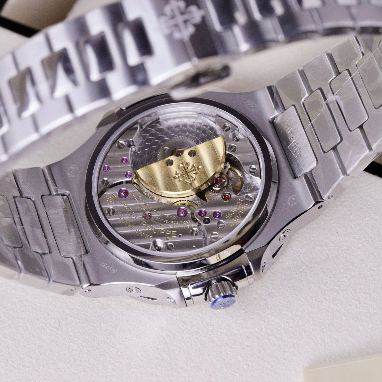 Patek Philippe Nautilus 5740 Watch Men Blue Dial Metal Wire 40mm