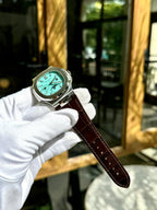 Patek Philippe Nautilus 5740G Watch Tiffany Dial Leather Strap 40mm