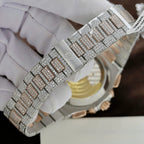Patek Philippe Nautilus 5980 Watch 18K Gold Wrapped + Diamonds Moissanite 40.5mm