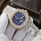 Patek Philippe Nautilus 5980 Watch 18K Gold Wrapped + Diamonds Moissanite 40.5mm