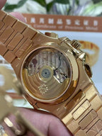 Patek Philippe Nautilus 5990 Rose Gold Watch Blue Dial 40.5mm