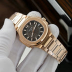 Patek Philippe Nautilus 7010 Watch Women Dial Black 32mm