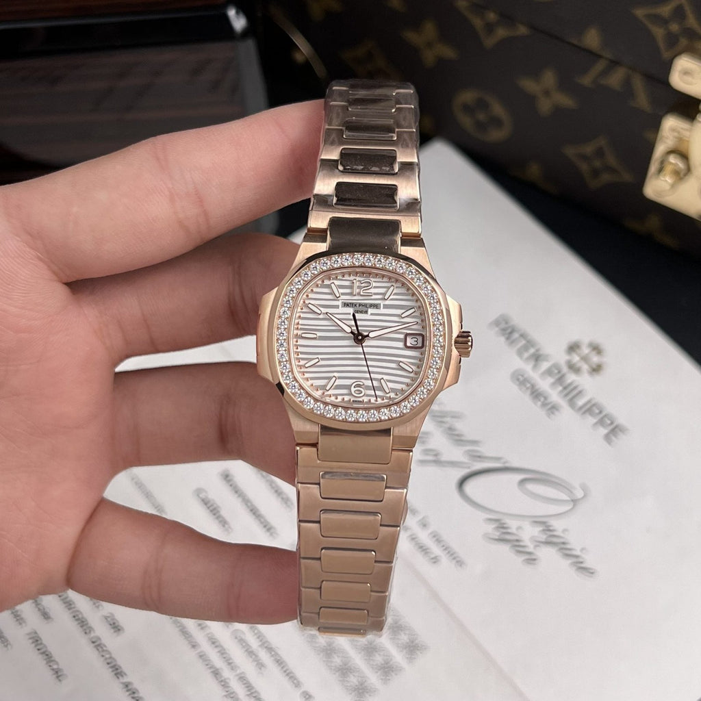 Patek Philippe Watch Nautilus 7010 White Dial Womens 32mm