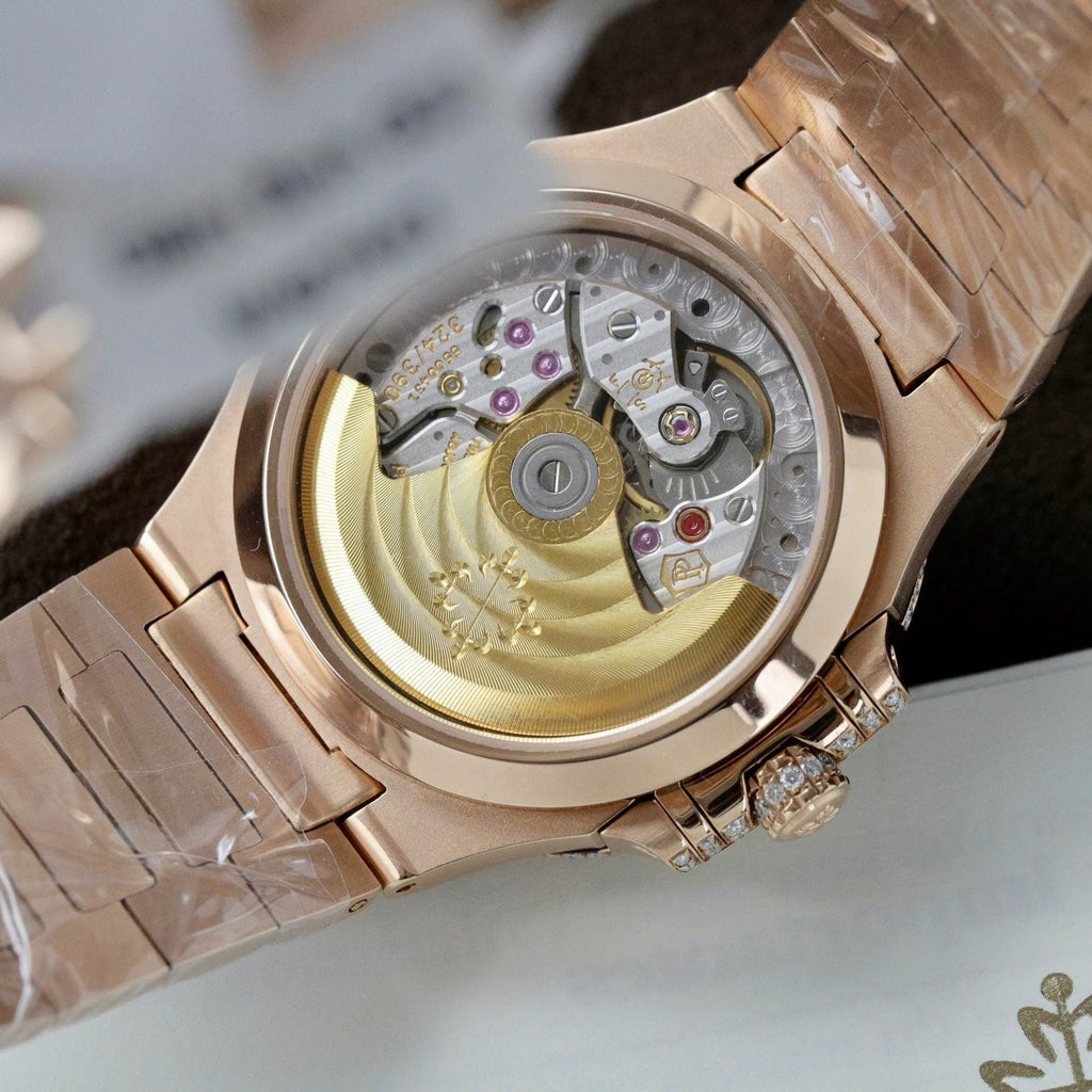 Patek Philippe Nautilus 7118 Watch Gold Wrapped + Moissanite Diamonds 35.2mm