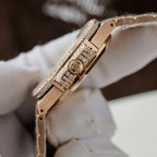 Patek Philippe Nautilus 7118 Watch Gold Wrapped + Moissanite Diamonds 35.2mm