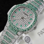Patek Philippe Watch Nautilus 7118 Diamonds Moissanite 35.2mm