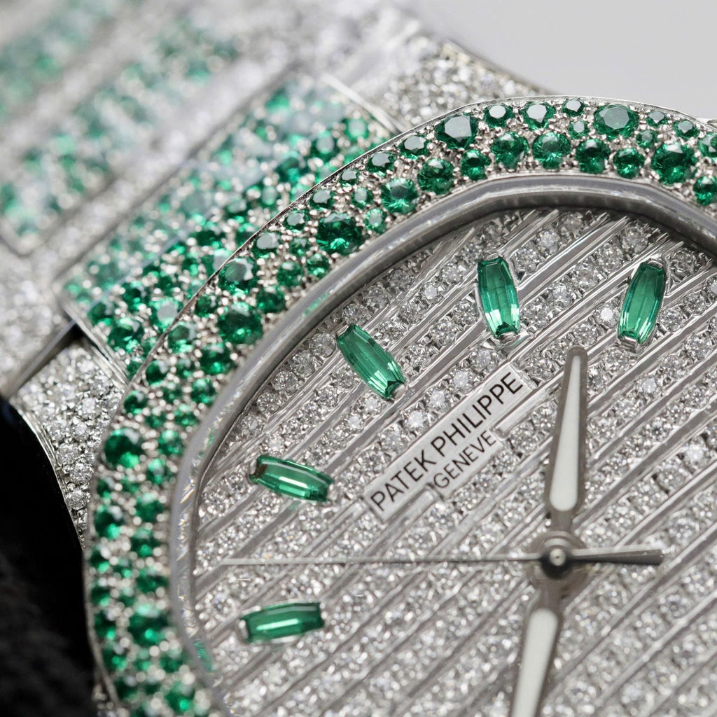 Patek Philippe Watch Nautilus 7118 Diamonds Moissanite 35.2mm