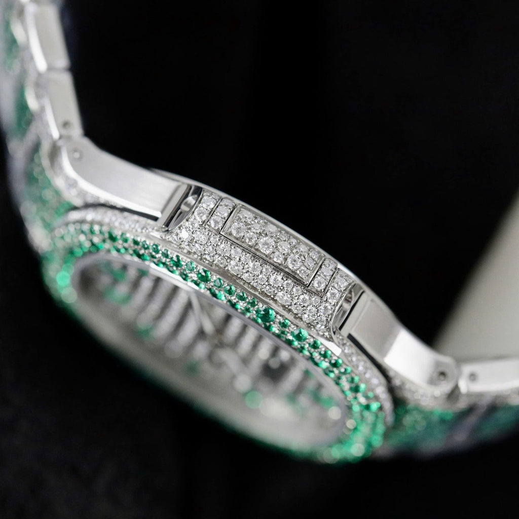 Patek Philippe Watch Nautilus 7118 Diamonds Moissanite 35.2mm