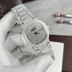 Patek Philippe Nautilus 7118 Full Diamond Watch 35.2mm
