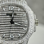 Patek Philippe Nautilus 7118 Full Diamond Watch 35.2mm