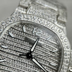Patek Philippe Nautilus 7118 Full Diamond Watch 35.2mm