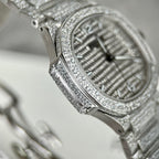 Patek Philippe Nautilus 7118 Full Diamond Watch 35.2mm