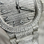 Patek Philippe Nautilus 7118 Full Diamond Watch 35.2mm