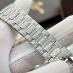 Patek Philippe Nautilus 7118 Watch Diamonds Moissanite 35.2mm