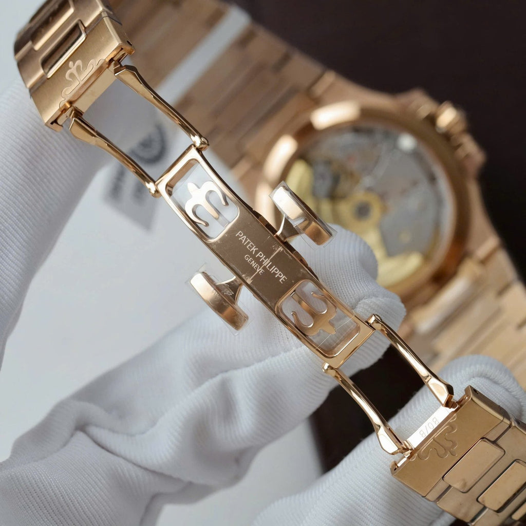 Patek Philippe Nautilus 7118 Women Watch Gold Wrapped + Diamonds Moissanite 35.2mm