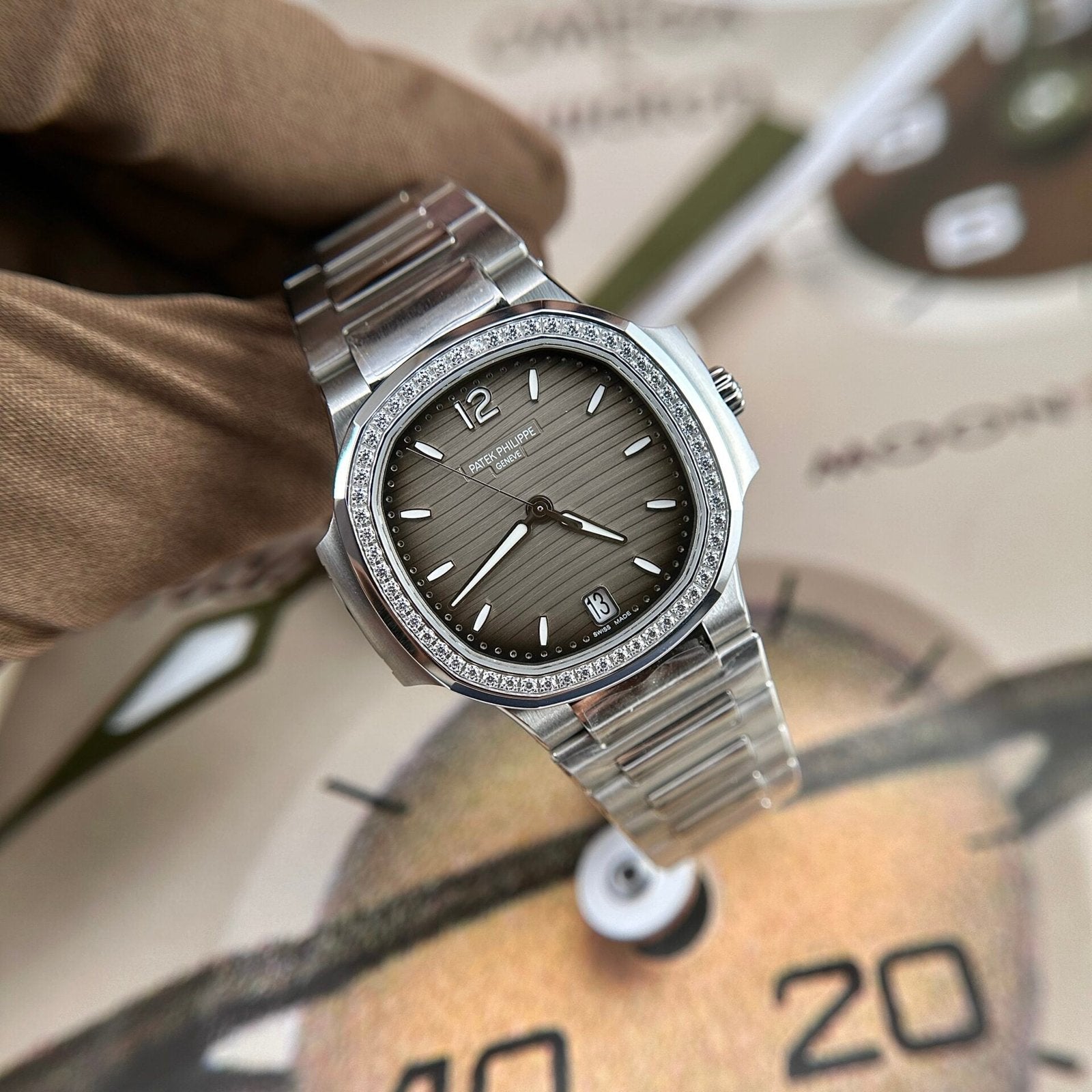 Patek Philippe Nautilus 7118 Watch Grey Dial 35.2mm