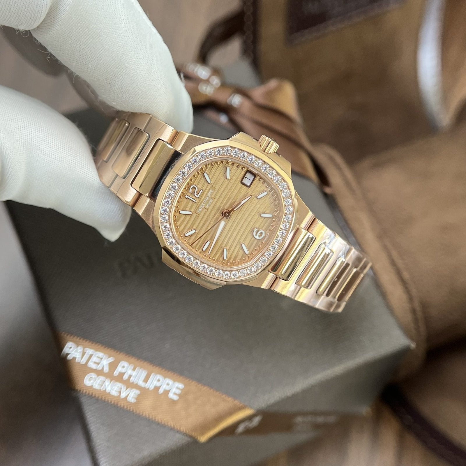 Patek Philippe Watch Nautilus 7010 Dial Yellow 32mm