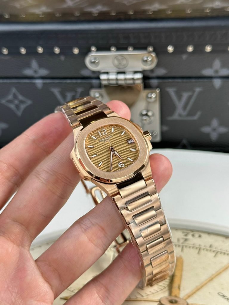 Patek Philippe Watch Nautilus 7010 Rose Gold Womens 32mm