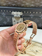 Patek Philippe Watch Nautilus 7010 Rose Gold Womens 32mm