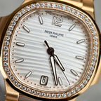 Patek Philippe Nautilus 7118 Watch With Diamonds Bezel 35.2mm