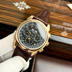 Patek Philippe Perpetal Calendar 5270 Watch Leather Strap 41mm