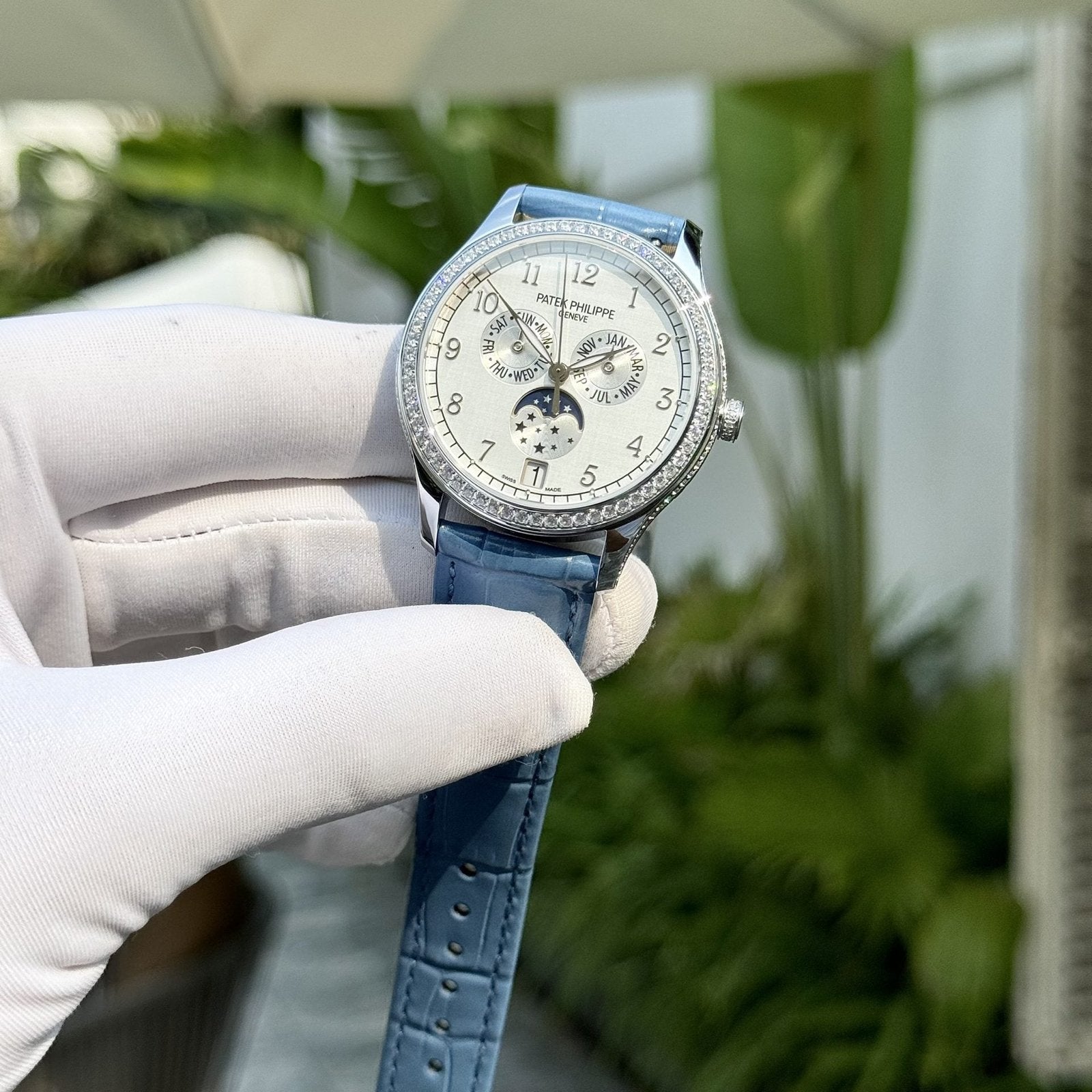Patek Philippe Watch Complications 4947G Leather Strap 38mm