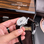 Patek Philippe Watch Complications 5396G White Dial Leather Strap 38.5mm