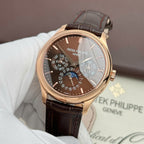 Patek Philippe Grand Complications 5327 Watch Brown Dial Leather Strap 40mm