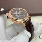 Patek Philippe Grand Complications 5327 Watch Brown Dial Leather Strap 40mm