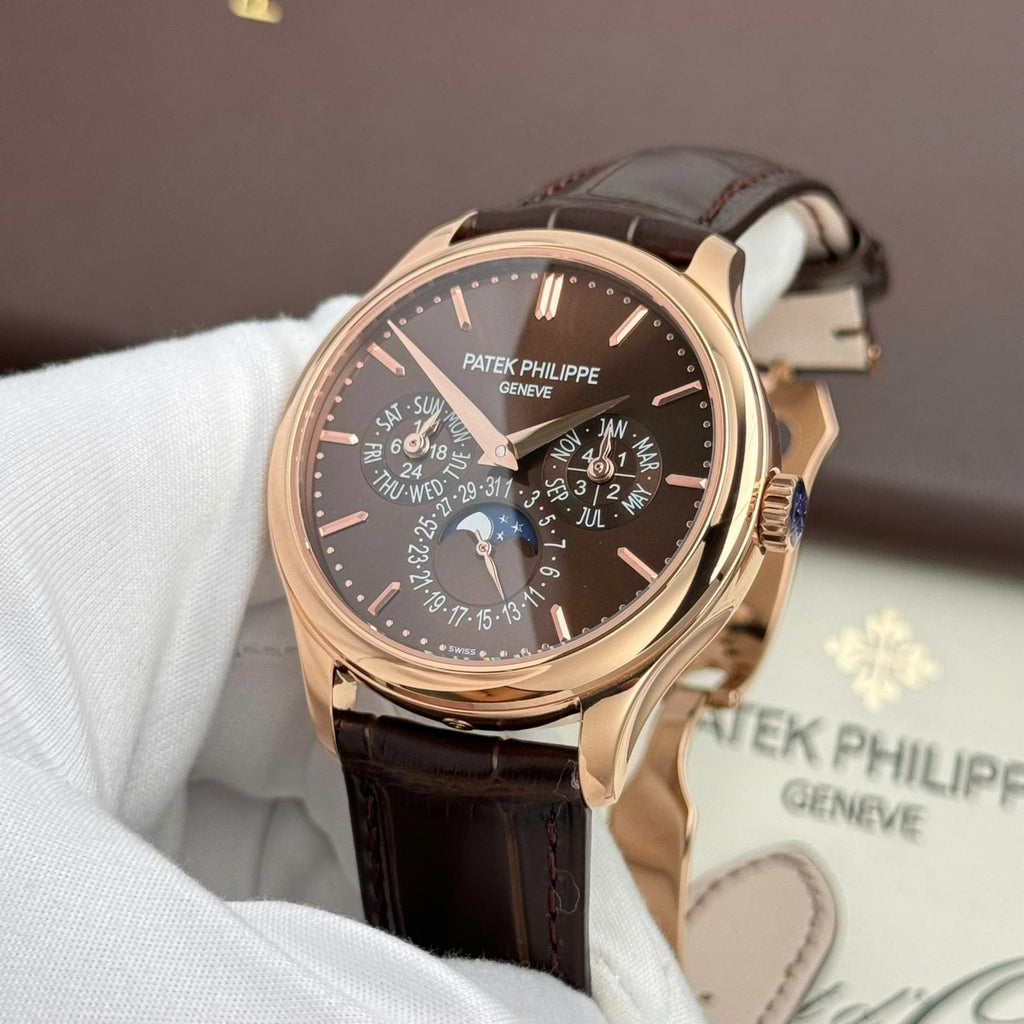 Patek Philippe Grand Complications 5327 Watch Brown Dial Leather Strap 40mm