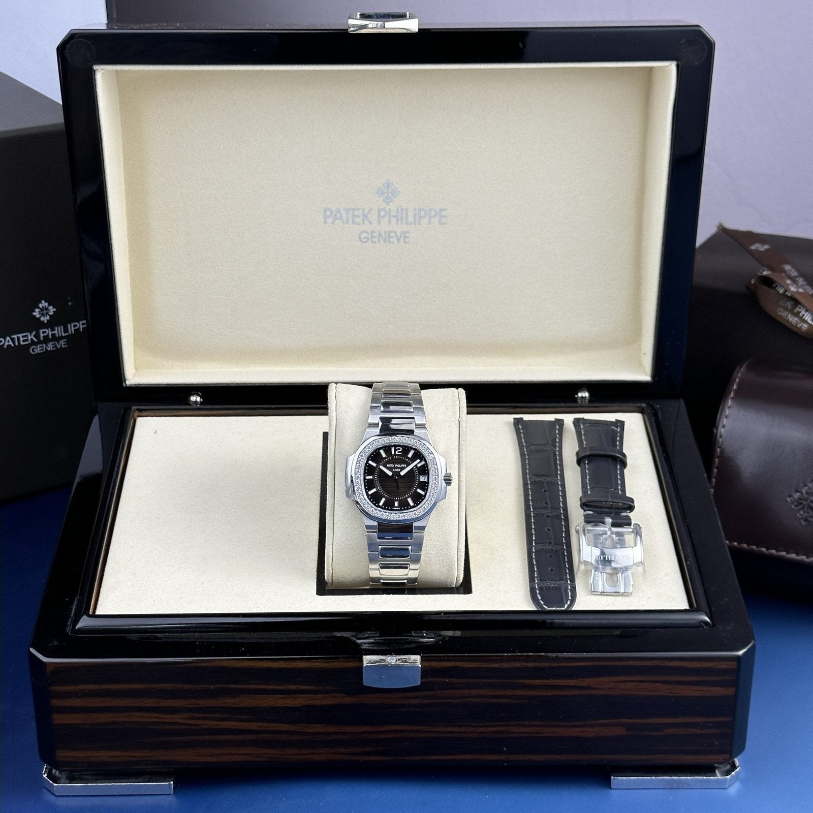 Patek Philippe Watch Nautilus 7010 Womens Black Dial 32mm