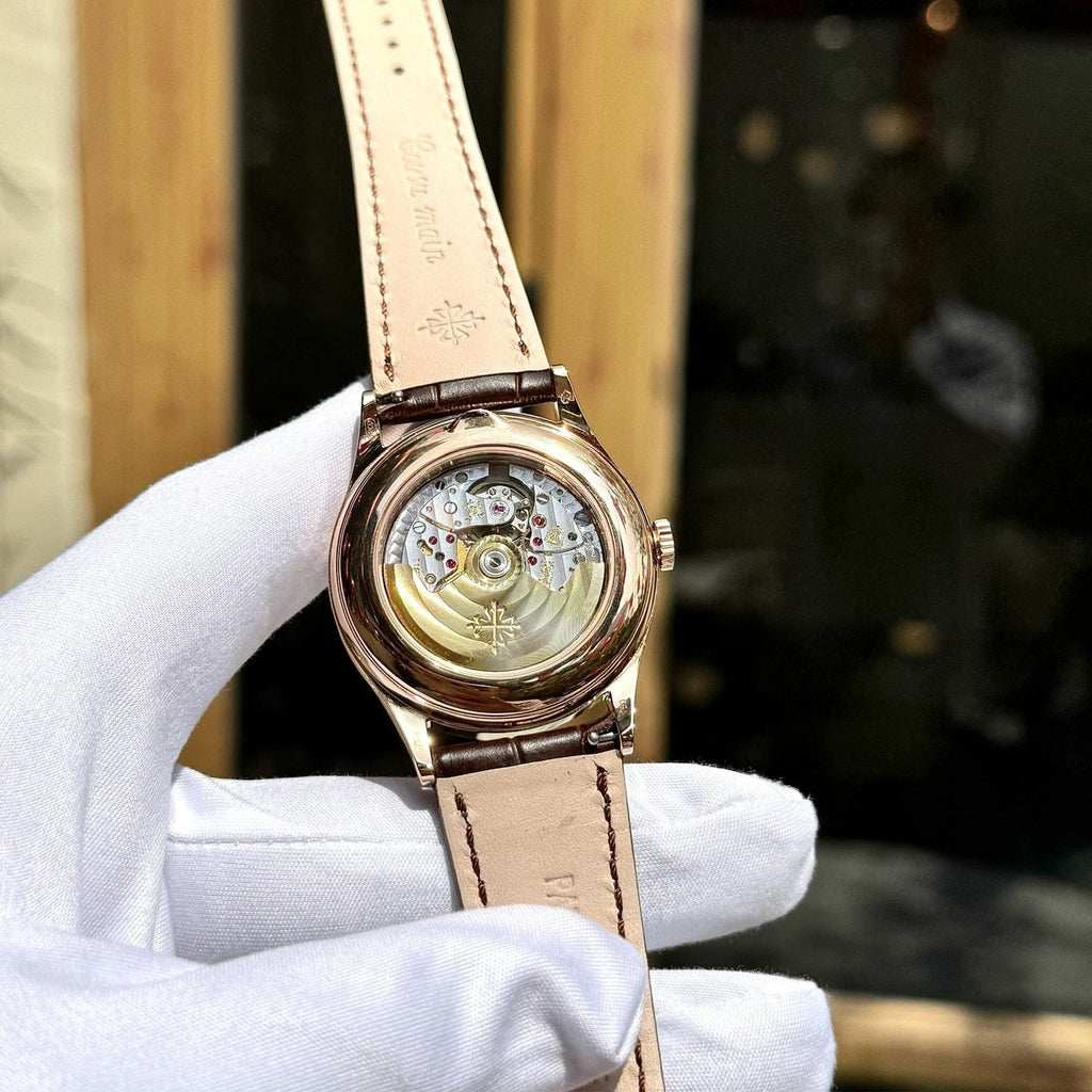 Patek Philippe Watch Complications 5396R Men Leather Strap 38.5mm