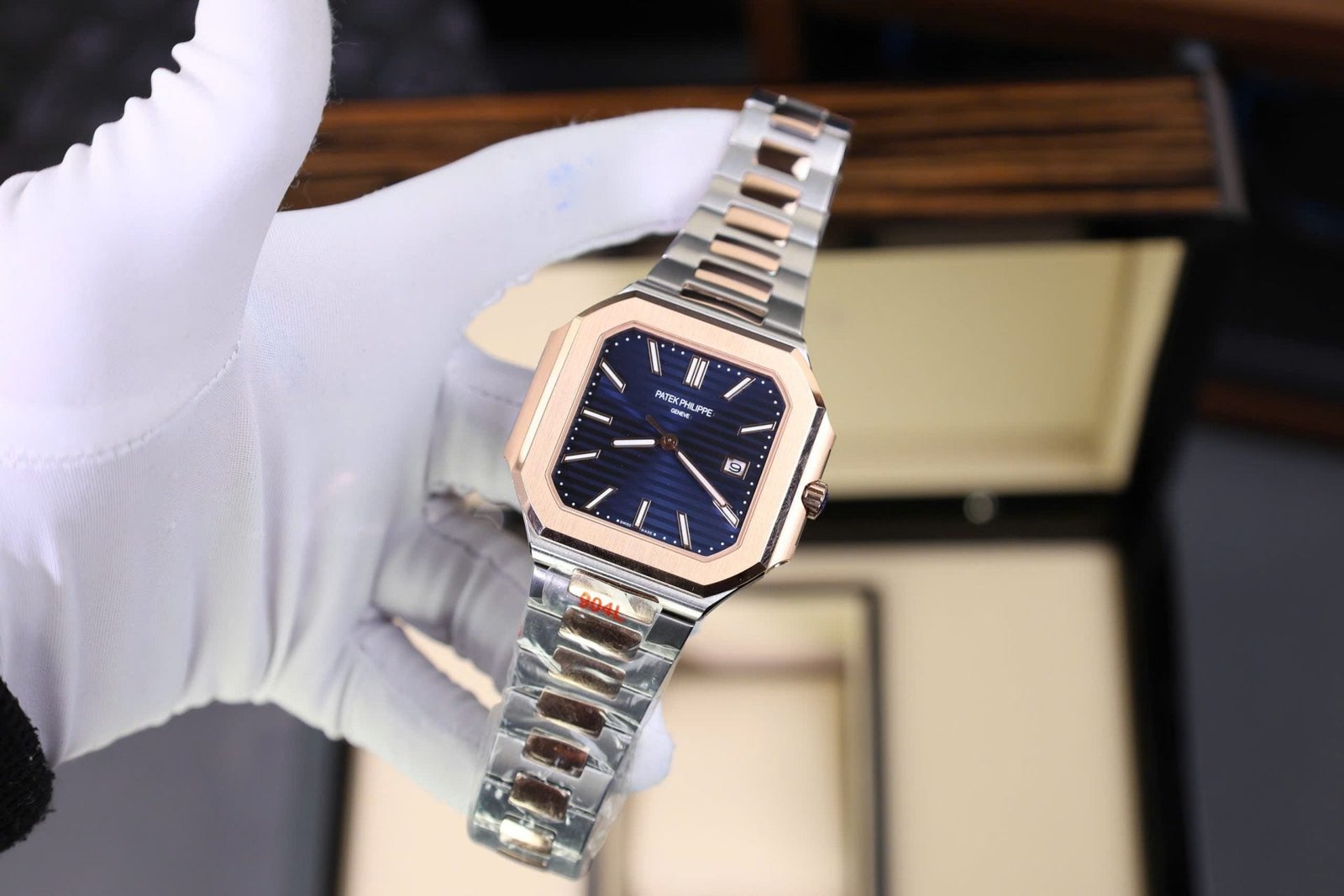 Patek Philippe Cubitus 5821 Demi Rose Gold Watch Dial Blue 45mm