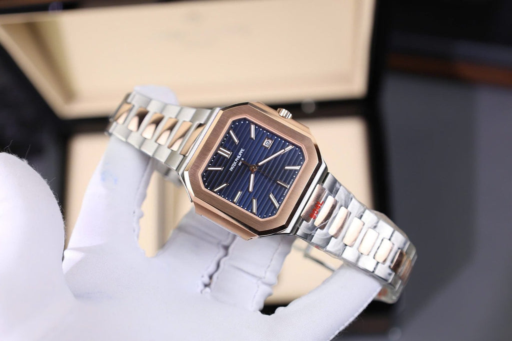 Patek Philippe Cubitus 5821 Demi Rose Gold Watch Dial Blue 45mm