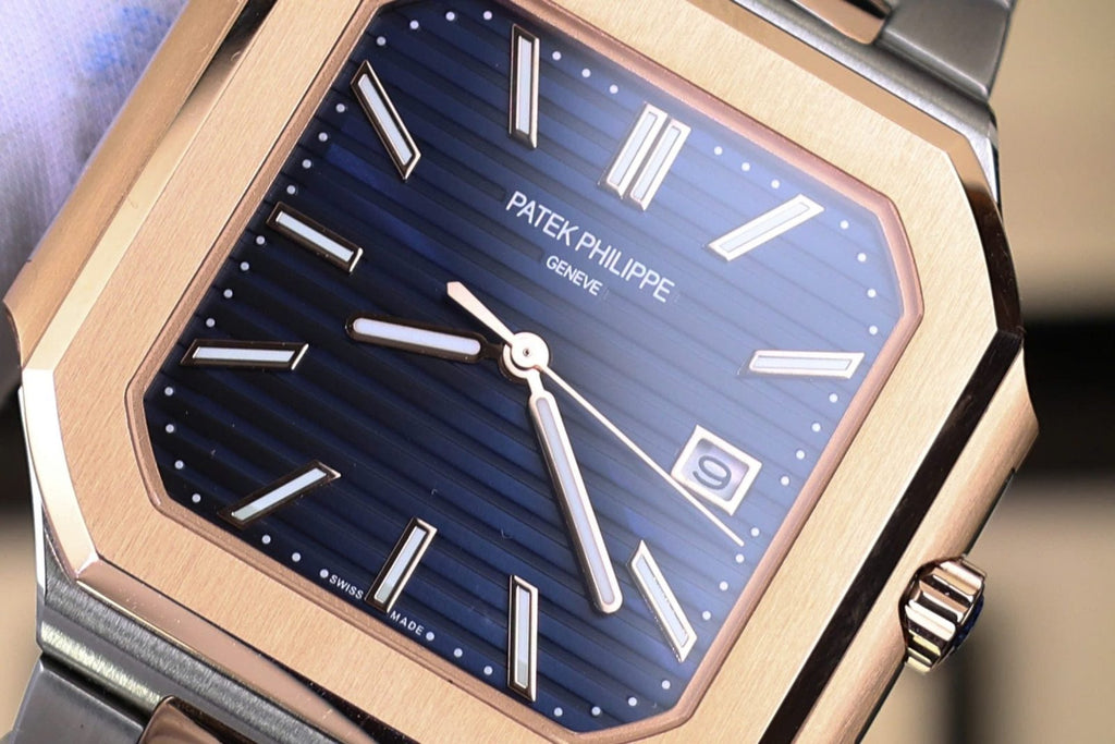 Patek Philippe Cubitus 5821 Demi Rose Gold Watch Dial Blue 45mm