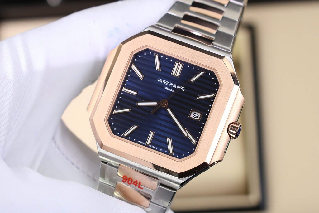 Patek Philippe Cubitus 5821 Demi Rose Gold Watch Dial Blue 45mm