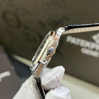 Patek Philippe Watch Nautilus 5724G Blue Dial Leather Strap 40mm