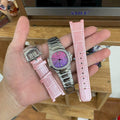 Patek Philippe Watch Nautilus 7010R Women Purple Pink Dial Bezel Diamonds 32mm