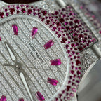 Patek Philippe Watch Nautilus Haute Joaillerie 7118 Full Moissanite Diamonds 35.2mm